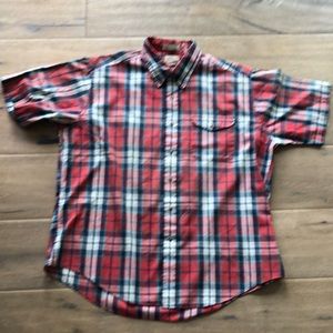 Vintage The Fox Collection Plaid Button Down Shirt